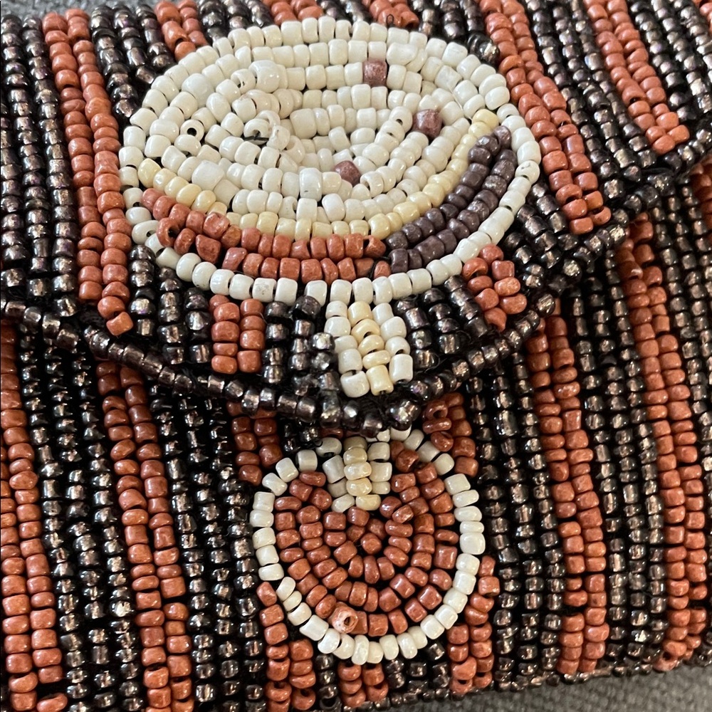 Viral Beaded Cocktail Design Clutch and Wallet Set with key chain - Picture 10 of 15
